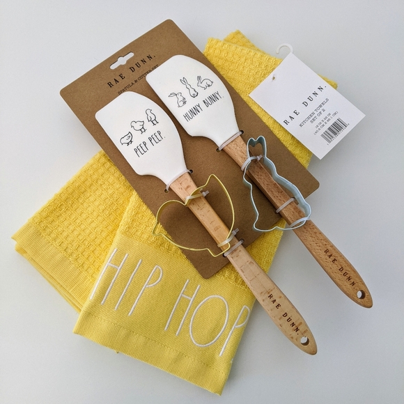 RAE DUNN Bunny Hop Peep 6pc Cookie Baking Set NWT - Picture 1 of 6